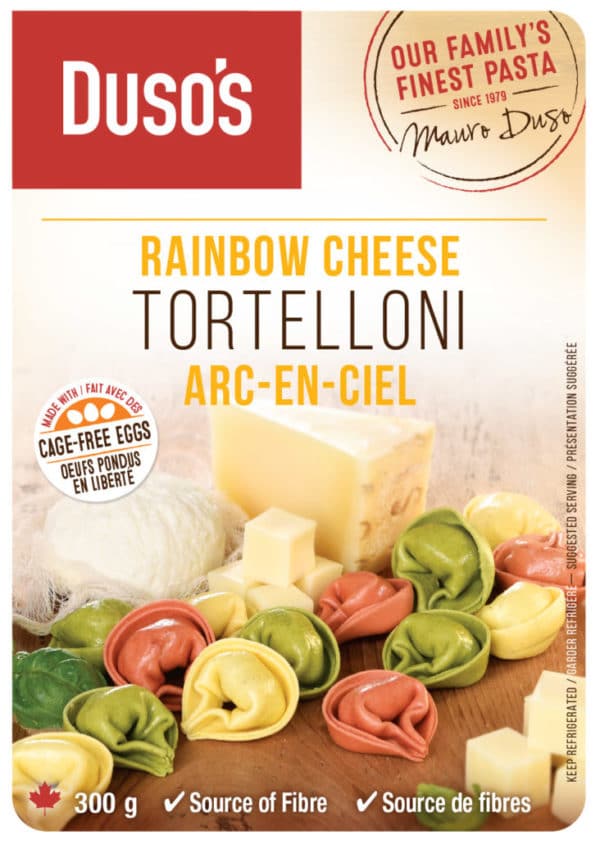 Duso's Rainbow Cheese Tortelloni
