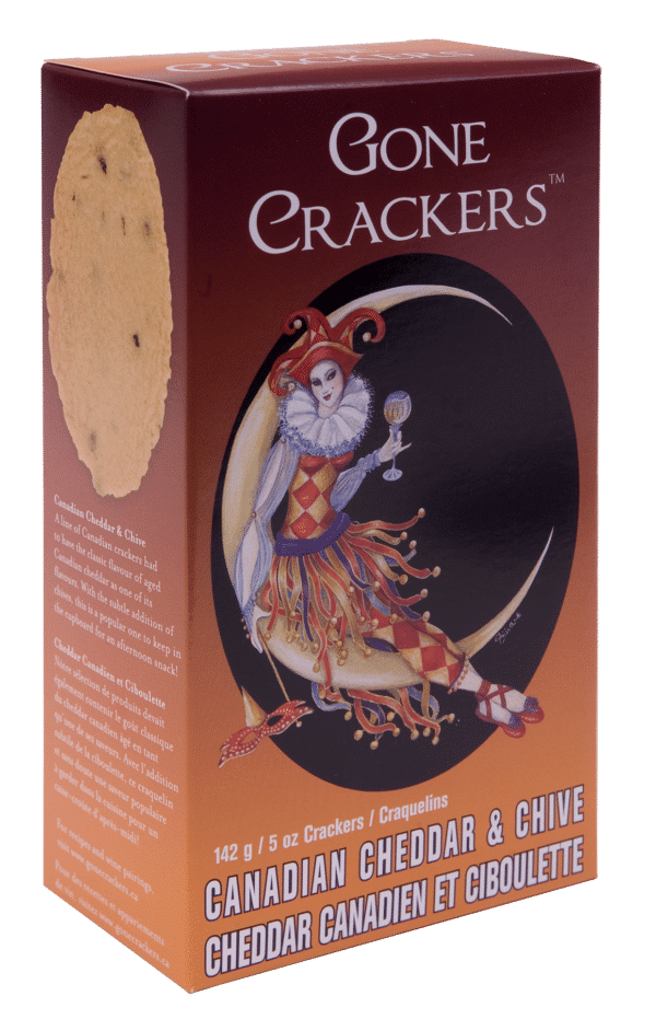 Gone Crackers Canadian Cheddar & Chive Crackers