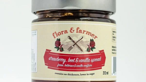 Flora & Farmer Strawberry, Beet & Vanilla Spread