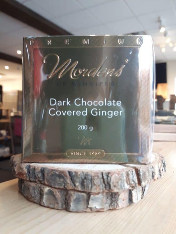Mordens' of Winnipeg Dark Chocolate Covered Ginger