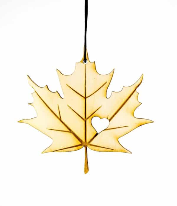 Fresh Emblem Maple Leaf with Heart