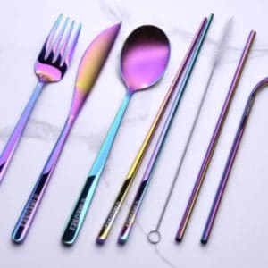 IReuse2 Adult Incredible Iridescent Cutlery Set