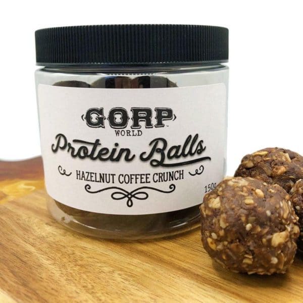 GORP Hazelnut Coffee Crunch Protein Balls