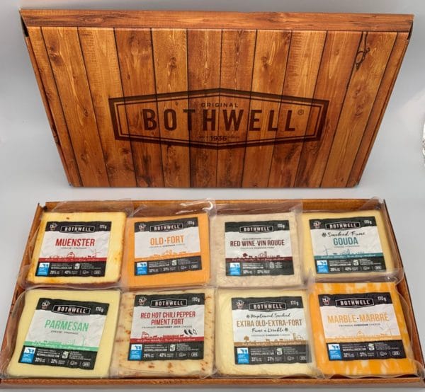 8 Pack Bothwell Cheese in Wood-looking Box
