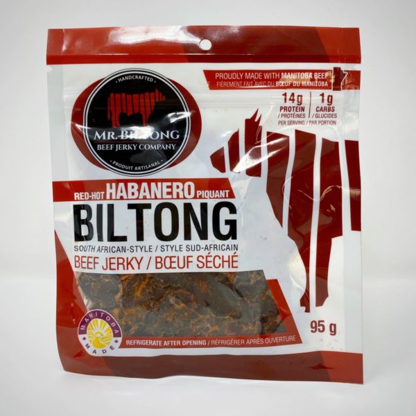 Mr. Biltong Beef Jerky Company Red Hot Habanero Biltong