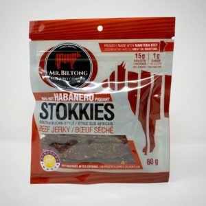 Mr. Biltong Beef Jerky Company Red Hot Habanero Stokkies