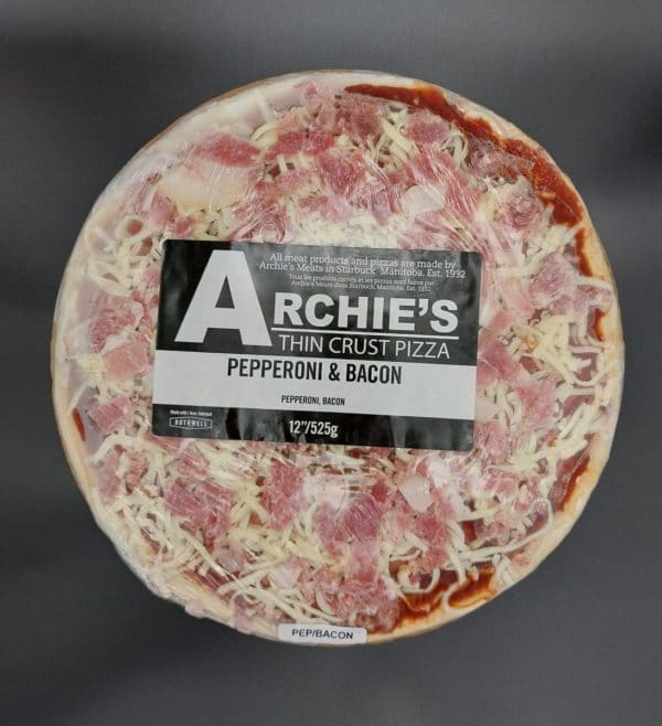 Archie's Pepperoni and Bacon Pizza