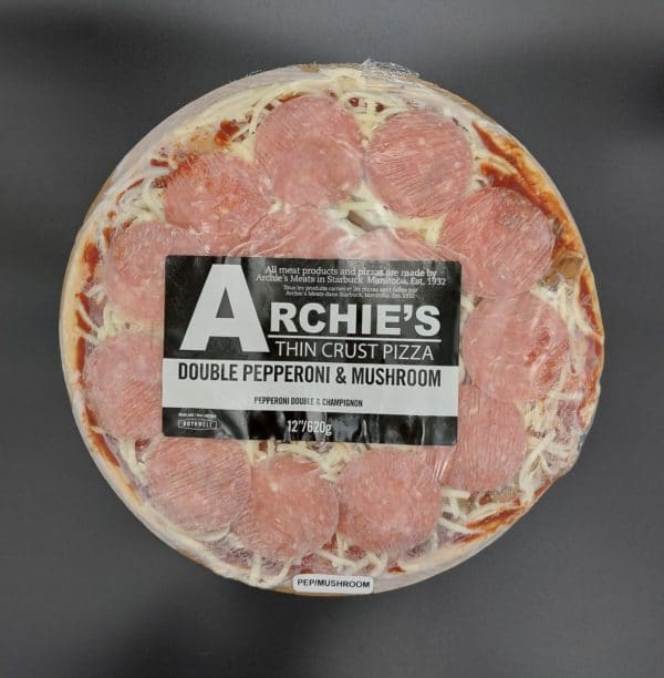 Archie's Pepperoni and Mushroom Pizza