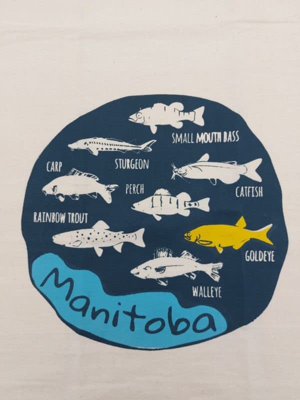 Boomerang 360 Manitoba Fish Tea Towel