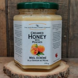 The John Russell Honey Company Creamed Honey with Peaches