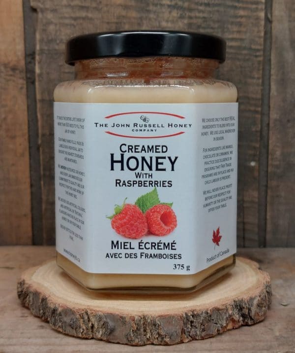 The John Russell Honey Company Creamed Honey with Raspberries