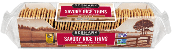 Sesmark Savoury Thins Brown Rice Crackers