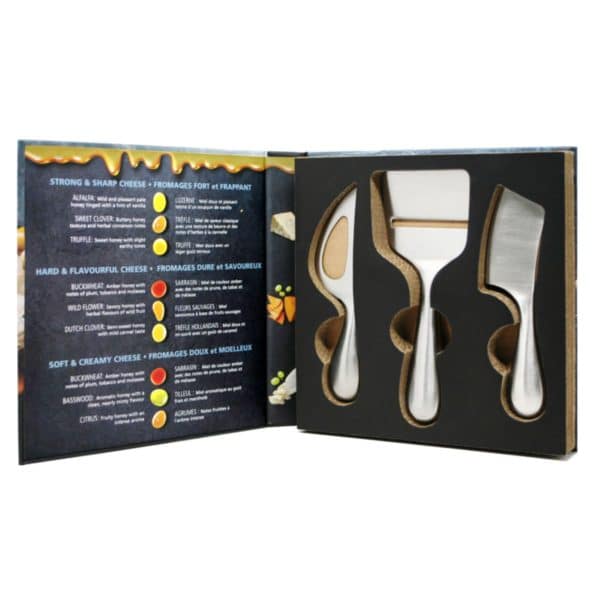 Cheese Knive Set with Box Open