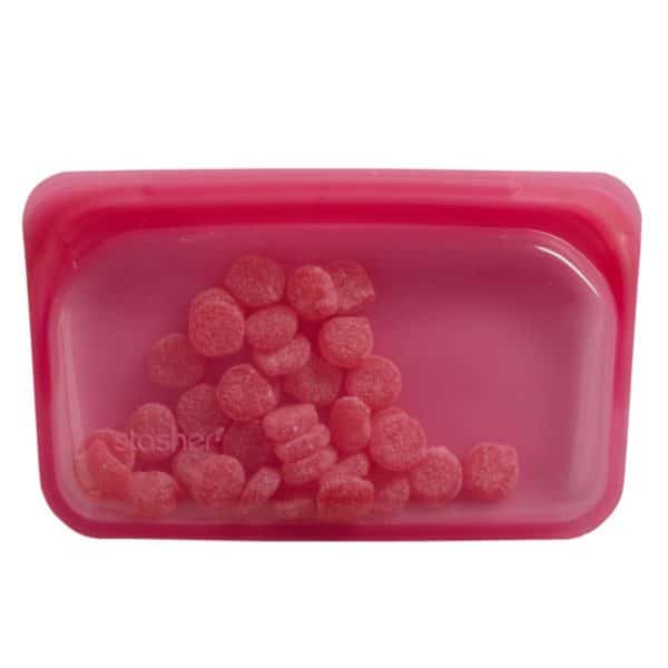 Stasher Snack Bag in Raspberry