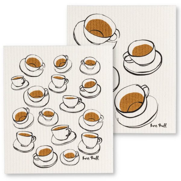 Swedish Dishcloth Tea Cups