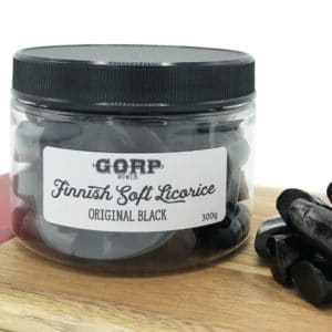 GORP Finnish Soft Licorice in Original Black