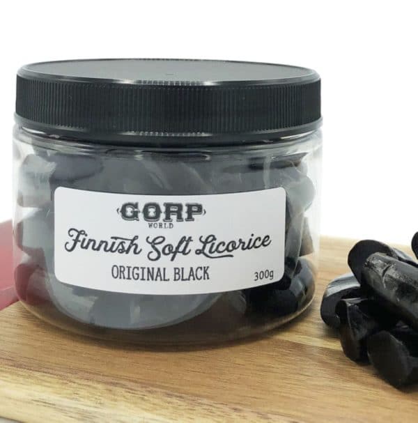 GORP Finnish Soft Licorice in Original Black