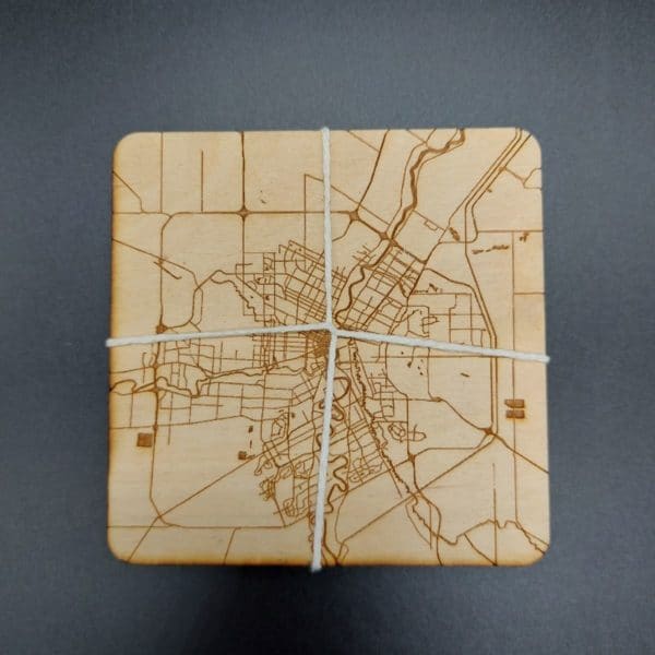 Zealous Design Winnipeg Map Coasters
