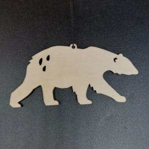 Huron Woodwork Polar Bear Ornament