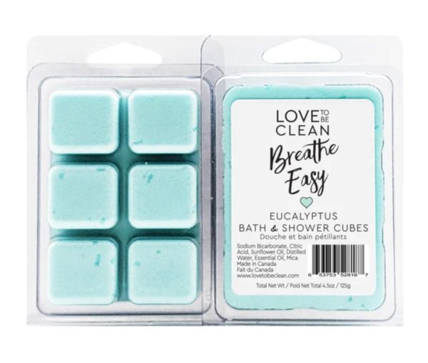 Love To Be Clean Breathe Easy Bath and Shower Cubes