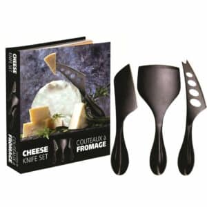 Cheese Knife Set in Matte Black