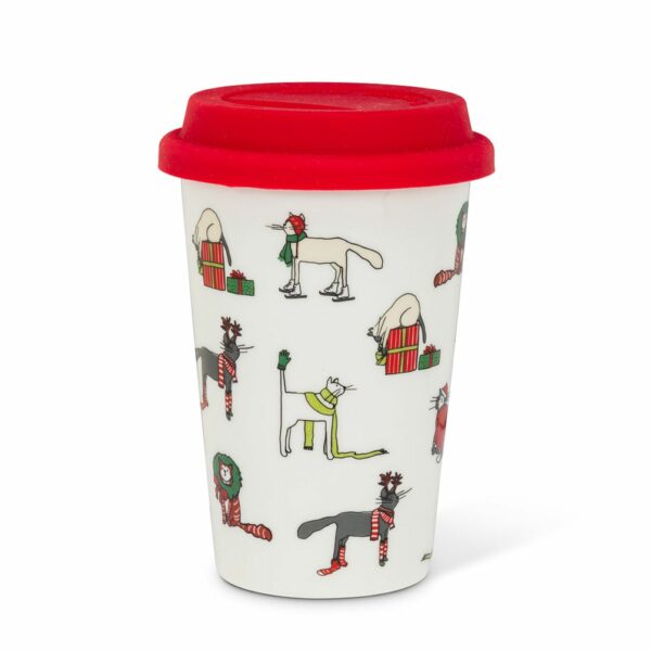 Holiday Cats Travel Mug