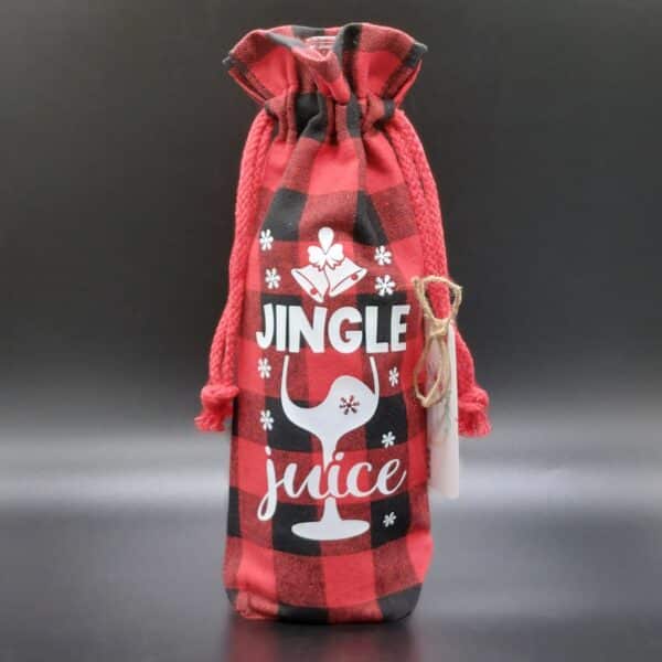 Amour Creations Jingle Juice Wine Bottle Bag