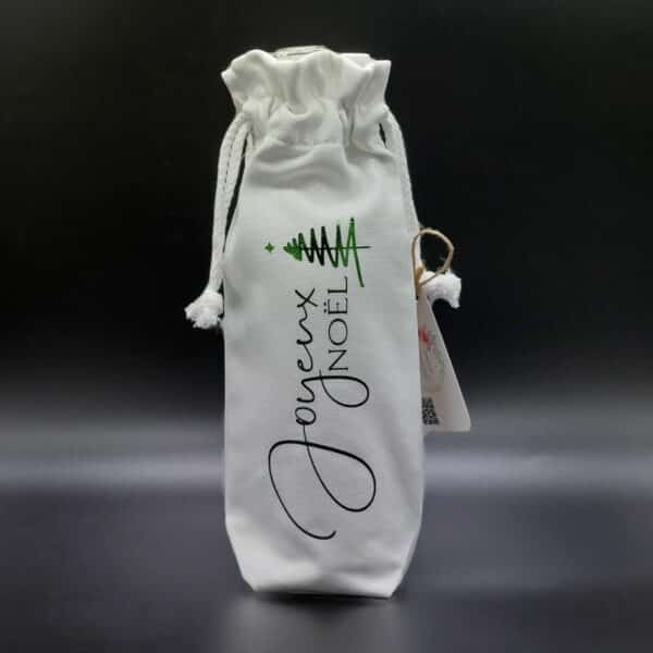 Amour Creations' Joyeux Noel White Wine Bottle Bag