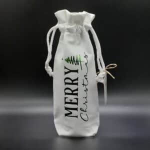 Amour Creations' Merry Christmas White Wine Bag