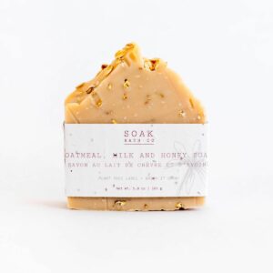 SOAK Bath Company's Oatmeal, Milk and Honey Soap Bar