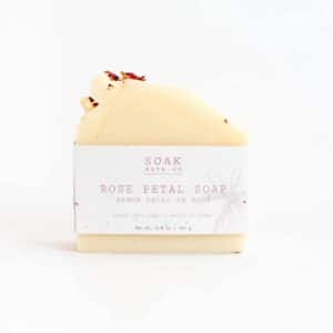 SOAK Bath Company's Rose Petal Soap Bar