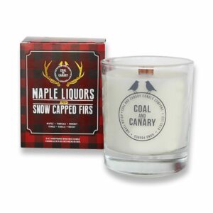 Coal and Canary Maple Liquors and Snow Capped Firs Candle