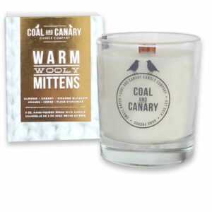Coal and Canary Warm Wooly Mittens Candle