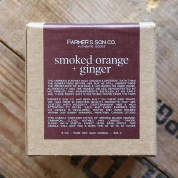 Farmer's Son Co.'s Smoked Orange & Ginger Candle